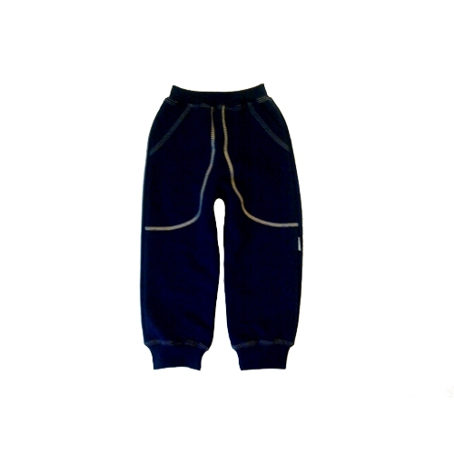 Dětské tepláky do manžety tmavě modré (Velikost 98)