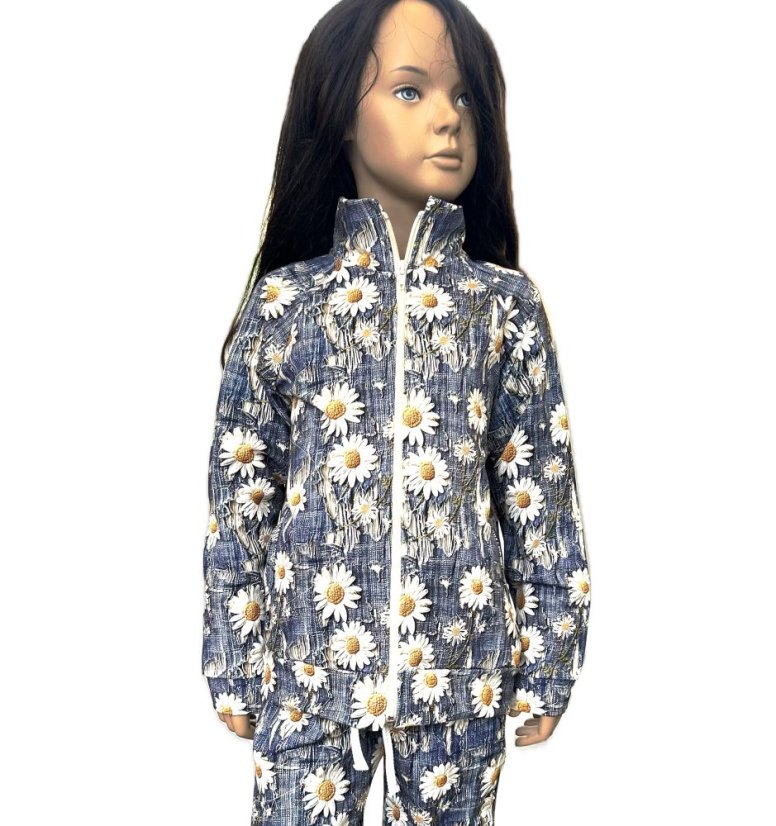 Tepláková souprava ZIPPER DIGI JEANS FLOWERS 1