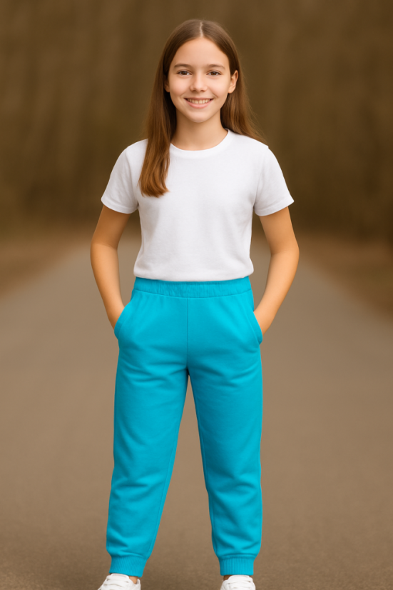 Dětské tepláky do manžety lehké