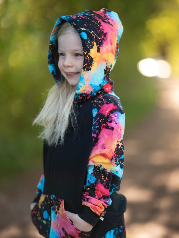 Detská tepláková súprava na zips, explózia farieb