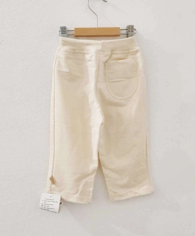 Tepláky se zadní kapsou BIO natur