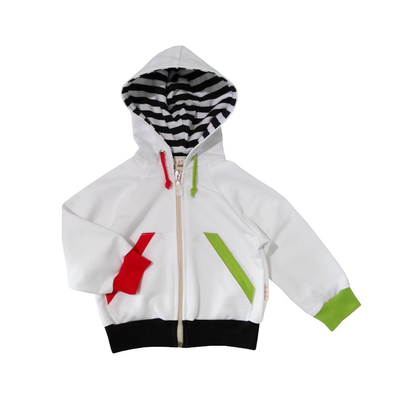 Dětská mikina na zip WOW NAVY-WHITE (Velikost 98)