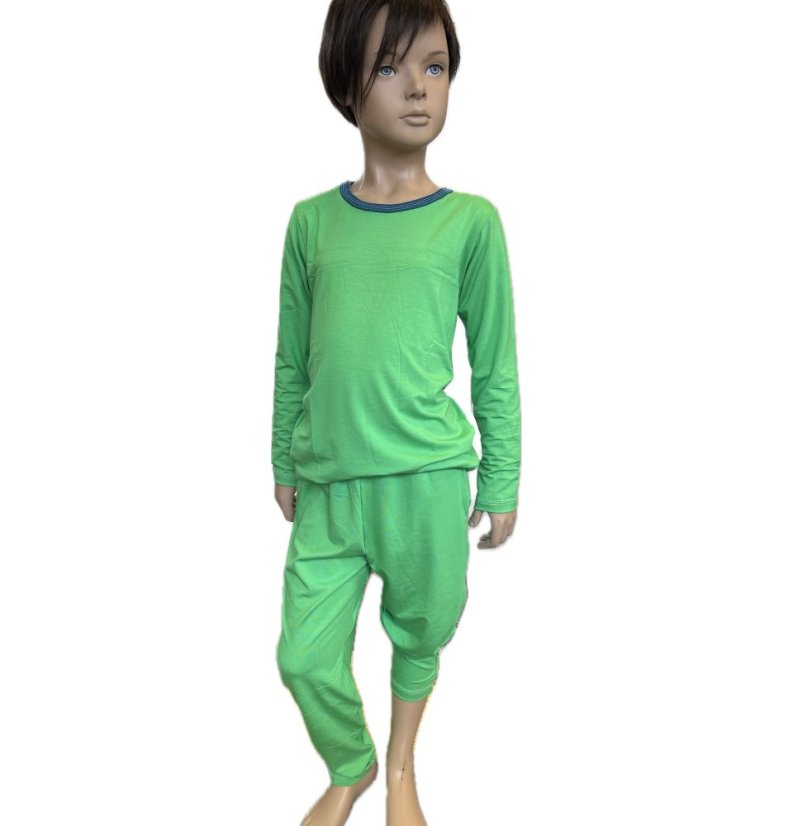 Dětské tepláky Jogger Bambus, zelená tráva