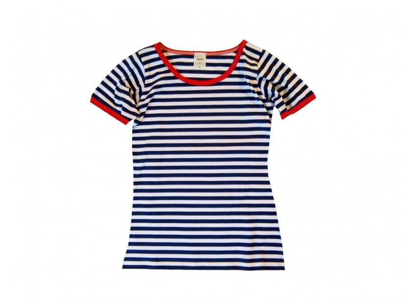 triko navy red kratky