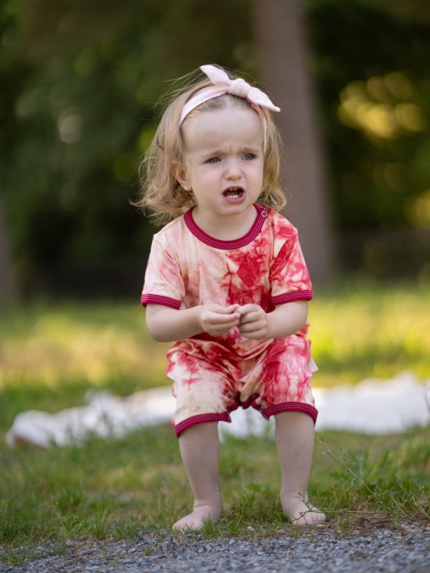 Detský letný overal BAMBUS, batika