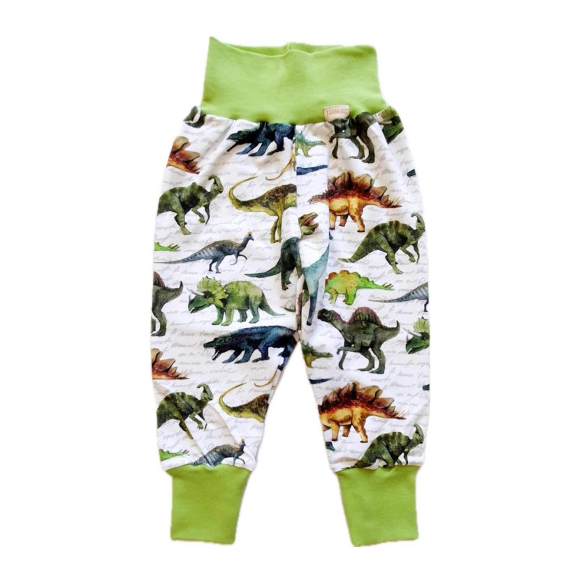 Dětské rostoucí kalhoty GROW, dino svět lehké