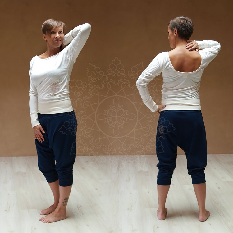 Dámský top zadní výstřih SATYAM BAMBUS natur (Velikost XS dámské)