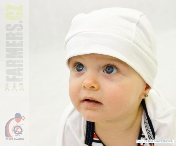 Dětský šátek PIRÁT bílý (Velikost 92-98)