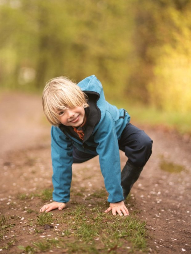 Dětská softshellová bunda s fleecem