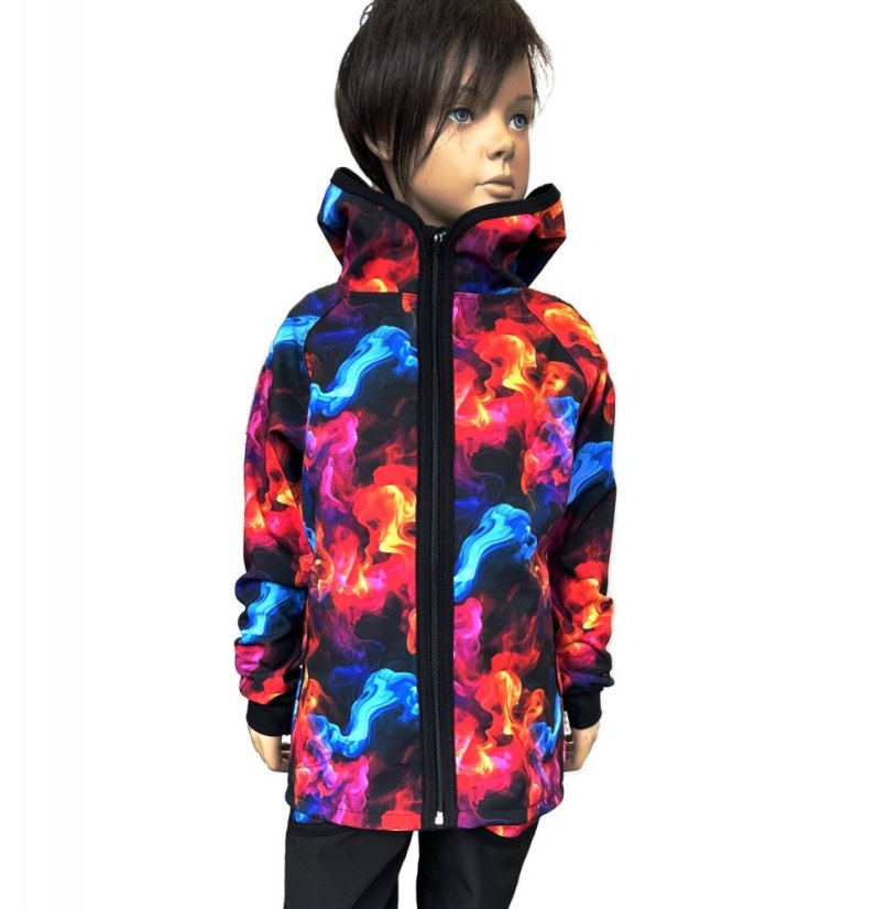 Dětská softshellová bunda s fleecem