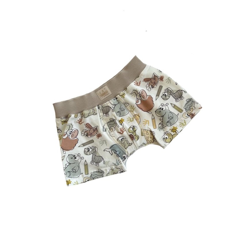 Detské boxerky, pastelková zoo