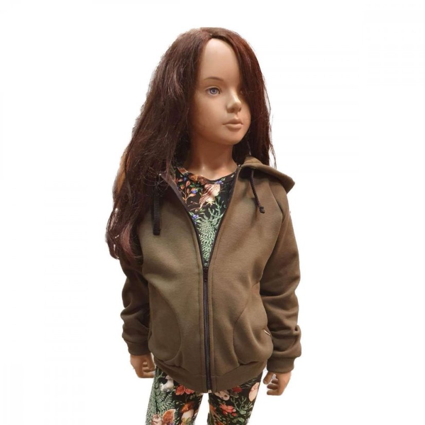 Mikina WARMKEEPER ZIPPER KHAKI