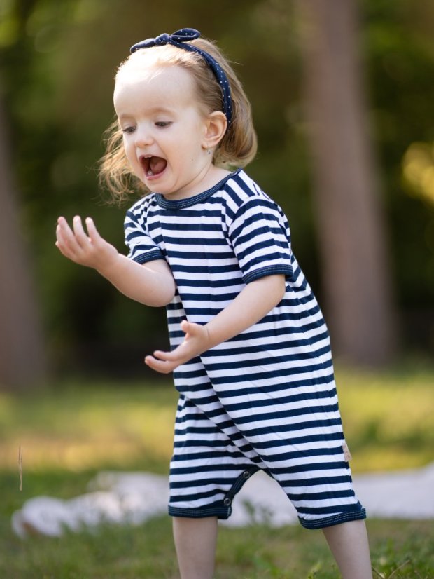 Dětský letní overal BAMBUS, námořník