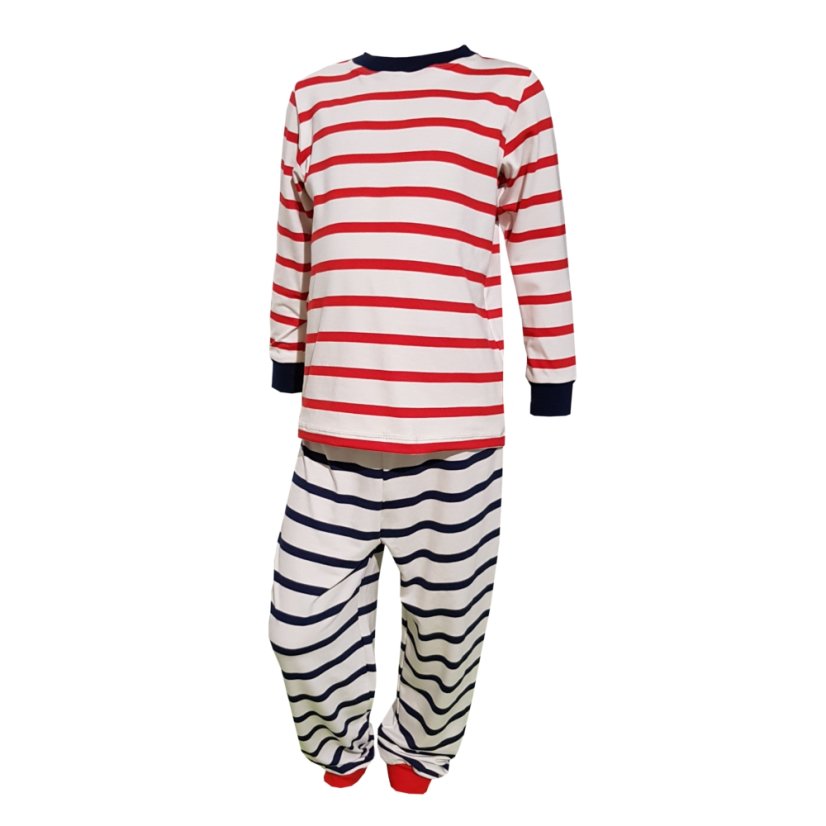 pyzamo bambus red navy