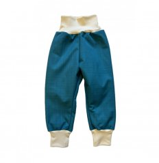 Dětské softshellové kalhoty GROW BERÁNEK PETROL