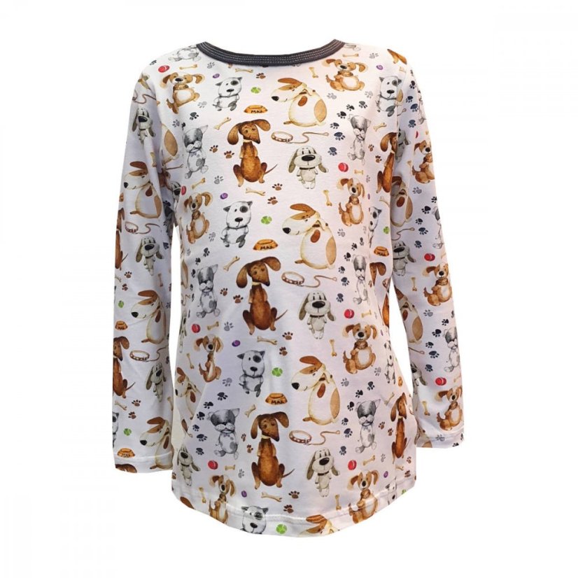 Dětské tričko, psí kamarádi dlouhý rukáv Dětské tričko, psí kamarádi dlouhý rukáv